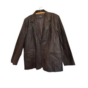 Men's Dark Brown Leather Jacket